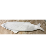Chantal Large 22.75" Fish Shaped Serving Platter/Plate White Ceramic - $31.67