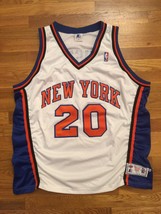 Authentic 1997-98 New York Knicks NYK Allan Houston H20 Home White Jerse... - £398.75 GBP