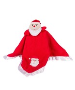 Blankets &amp; Beyond Santa Claus Christmas Lovey Plush Security Blanket Fle... - £13.16 GBP