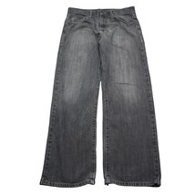 Calvin Klein Pants Mens 32 Black Faded Mid Rise Relaxed Straight Leg Jeans - $29.68
