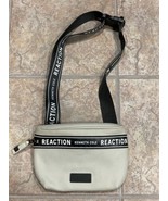 KENNETH COLE REACTION Waist Bag Fanny Pack Purse Seatbelt Strap Gray Veg... - $29.65