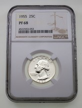 1955 25C Washington Quarter Proof Graded by NGC as PF68 - £39.56 GBP