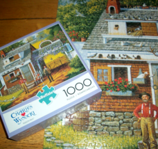 Jigsaw Puzzle 1000 Pieces New England Pigeon Racing Charles Wysocki Art Complete - $13.85