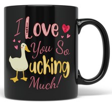 PixiDoodle Duck Valentines Day Coffee Mug - I Love You Valentine Ducks (11 oz, B - $25.91+