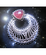 Haunted CRIMSON HEART OF LOVE ENCHANTRESS NECKLACE HIGHEST LIGHT EXTREME... - $444.77