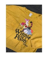 Disney Winnie the Pooh &amp; Friends Graphic Print Yellow Pullover Sweatshir... - $29.99