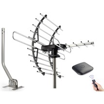 Digital Hd Tv Antenna, Amplified Attic/Outdoor Antenna, 360 Degree Rotat... - £72.89 GBP