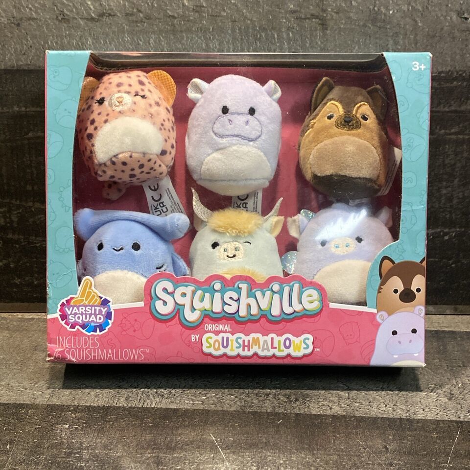 Squishmallows Squishville Varsity Squad Set of 6, NEW - $10.89