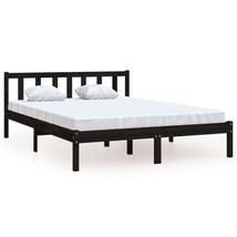 Modern Wooden Solid Pinewood Large 140X190 cm Double Size Bed Frame Base... - £87.10 GBP+