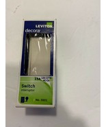 Leviton Decora Plus Switch Interruptor No. 5601- 15A 120/277V AC/CA - $4.46