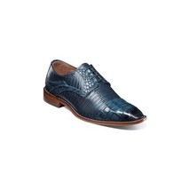 Stacy Adams Tedesco Cap Toe Oxford Lizard Leather Dress Shoes Blue 25630-400 image 13
