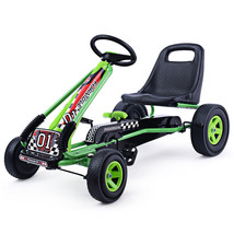 Pedal Powered Car 4 Wheel Racer Toy Kids Ride On Car Stealth Green - £216.67 GBP