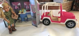American Girl Doll/Our Generation Girl Doll Camper Trailer And Jeep Play Set - £93.87 GBP