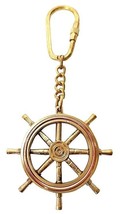 Brass Key Chain- Collectible Marine Nautical Key Rings Steering-Key-Chain - £6.87 GBP