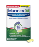 Mucinex DM Maximum Strength Cough Suppressant 42 Tablets  Exp 2027+ - $23.00 CAD