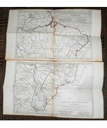 XRARE: Two 1780 maps of north and south Brazil by M. Bonne hand-colored: - £22.21 GBP