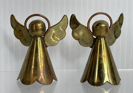 Vintage Pair Of Metal Angel Bells 2.25” Christmas Dinner Bell - £7.74 GBP