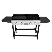 Royal Gourmet 4-Burners Portable Propane Gas Grill and Griddle Combo Black New - £170.01 GBP