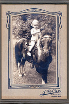 Child Riding a Pony Cabinet Photo - Cambridge, Massachusetts - £10.99 GBP