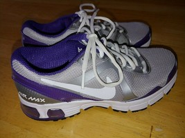 Nike Air Max Ladies SILVER/PURPLE SNEAKERS-6.5-WORN ONCE-EXCELLENT-LIGHTWIGHT - £39.81 GBP