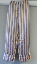 Adore Me Women&#39;s Pajama Bottoms Lounge Sleep Wear RE-119 Beige Purple Size Large - £7.42 GBP