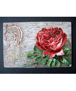 1911 Embossed &#39;To An American Beauty&#39; Postcard, American Beauty Rose Pos... - £7.85 GBP