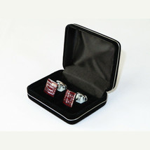 Mens Cufflinks by Vitorofolo for French Cuff Shirt V39-1 silver Plated,Stoned image 4