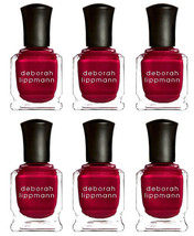 Lot 6 Deborah Lippmann Silk Matte Nail Polish Red Silk Boxers Limited Edition - £15.79 GBP