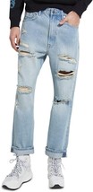 GUESS Relaxed Crop Distressed Studio Vintage Jeans - £23.95 GBP