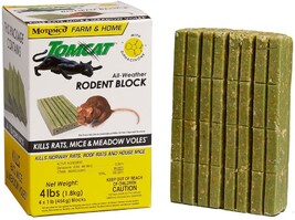 Tomcat 32465 Indoor and Outdoor All-Weather Rodent Block Bait 1lb 4 Pack - $865.46 MXN