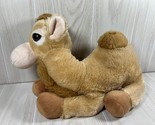 Arabian dromedary camel tan plush 12&quot; soft toy stuffed animal floppy one... - $9.89