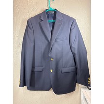 Lauren Ralph Lauren Mens Jacket 100% Wool Blazer Navy Wool Gold Button S... - $838.73 MXN