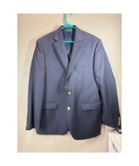 Lauren Ralph Lauren Mens Jacket 100% Wool Blazer Navy Wool Gold Button S... - $838.73 MXN