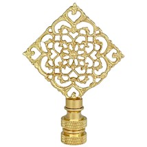 Royal Designs, Inc. Diamond Floral Filigree Finial for Lamp Shade, Antique Brass - $25.69+