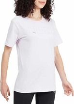 PUMA Women&#39;s Short Sleeve Logo Tee color Purple Size S - £19.33 GBP