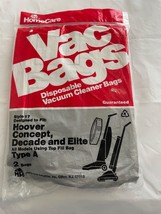 Home Care 2 Pack Vacuum Cleaner Bags Type A Hoover Concept, Decade Style... - £6.81 GBP