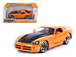 2008 Dodge Viper SRT10 Orange 1/24 Diecast Car Model by Jada - £52.02 GBP