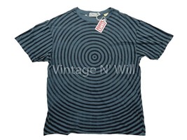 Levis Vintage LVC Mens 1950 Blue/ Black Wash Op-Art Spiral Slub Jersey T... - $95.00