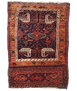 Handmade antique collectible Persian Kurdish bag face 1.9' x 2.6' (58cm x 79cm) - $871.69 CAD