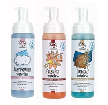 Waterless Pet Shampoo Foam Rinse less Dog Grooming 7.1oz Bottle Choose Scent  - £13.21 GBP+