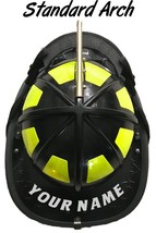 Firefighter Helmet Name Vinyl Decal Crille Font Helmet Name Decal Firefighter - £6.22 GBP+
