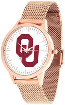 Oklahoma Sooners Women Mesh Statement Rose Pink Watch, and Scarf - £78.41 GBP