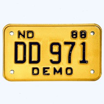 1988 United States North Dakota DEMO Special License Plate DD 971 - $17.60 CAD