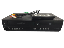 Magnavox DV220MW9 4 Head VCR Recorder DVD Player Combo Tested W/Remote and Cable - £138.96 GBP