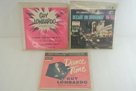 Guy Lombardo Lot of 3 Records 45RPM Capitol Decca Vinyl EP Dance Time Broadway - £38.01 GBP