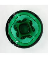 Emerald Green Sommerso Geode Hand Blown Art Glass Bowl Cenedese - $67.67 CAD