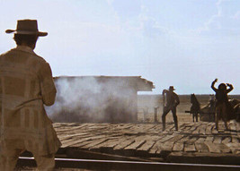 Once Upon A Time in the West Charles Bronson shoot out 5x7 inch photograph - $5.75