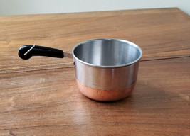 Vintage Lifestyle Stainless Steel Copper Bottom 1 Cup Butter Measuring Pan - £15.69 GBP