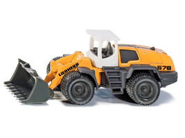 Liebherr 576 Wheel Loader Yellow with White Top Diecast Model by Siku - £11.82 GBP