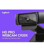 Logitech Logi C920X webcam Camera PC 1080 HD Remote Work From Home Office - £25.29 GBP